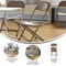 Emma and Oliver 2 Pack Kids Plastic Folding Chair Daycare Home School Furniture